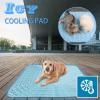 thumbnail video image 2 of Dog Cooling Pad, Summer Pet Ice Mat Dog Mat Ice Silk Mat Cool Mat Pet Supplies, Summer Cooling Mat for Dogs Cats(E,Blue, 27.6x39.4in), 2 of 6