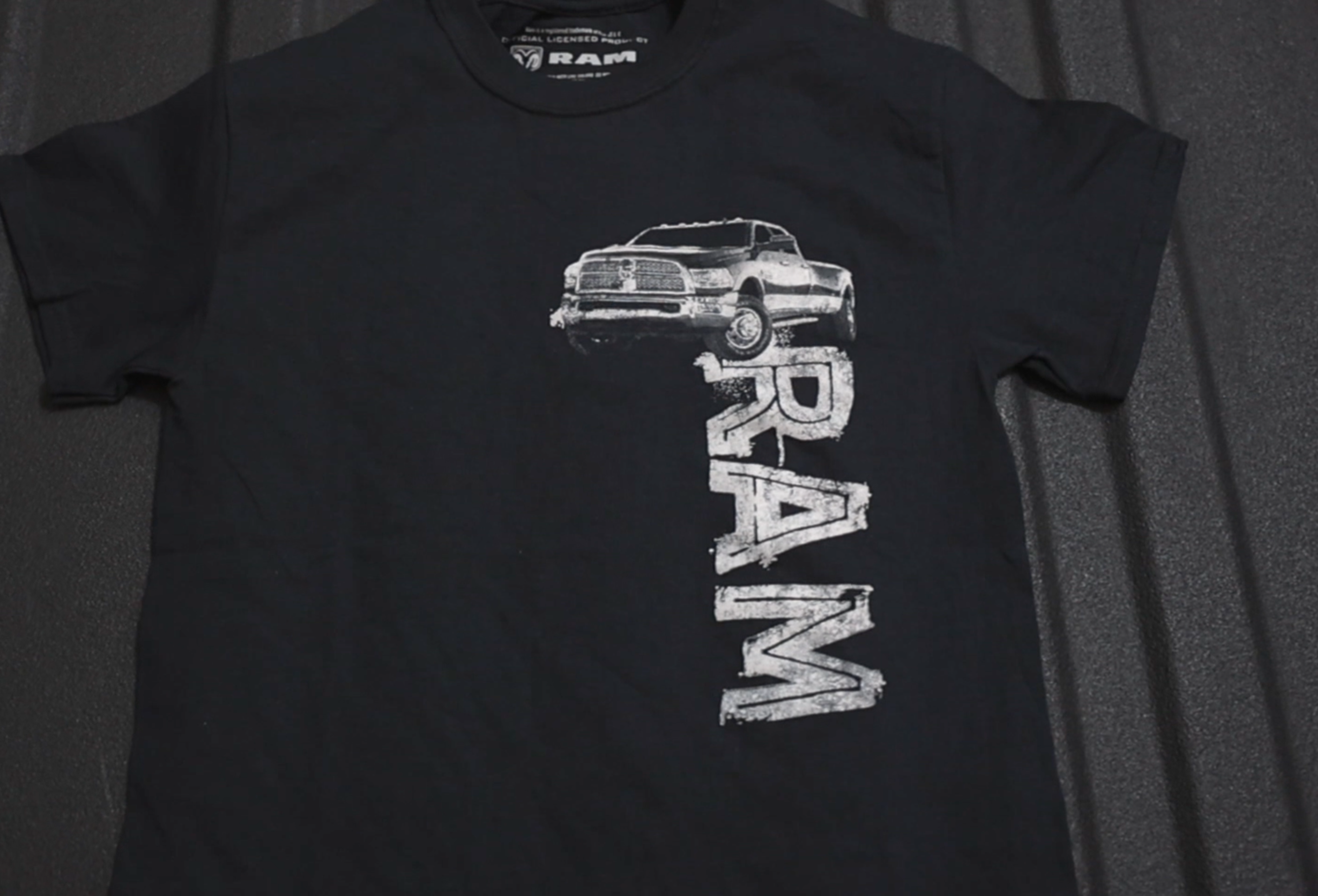 thumbnail video image 2 of JH Design Men's Dodge RAM Truck Short Sleeve Crew Neck T-Shirt, 2 of 10