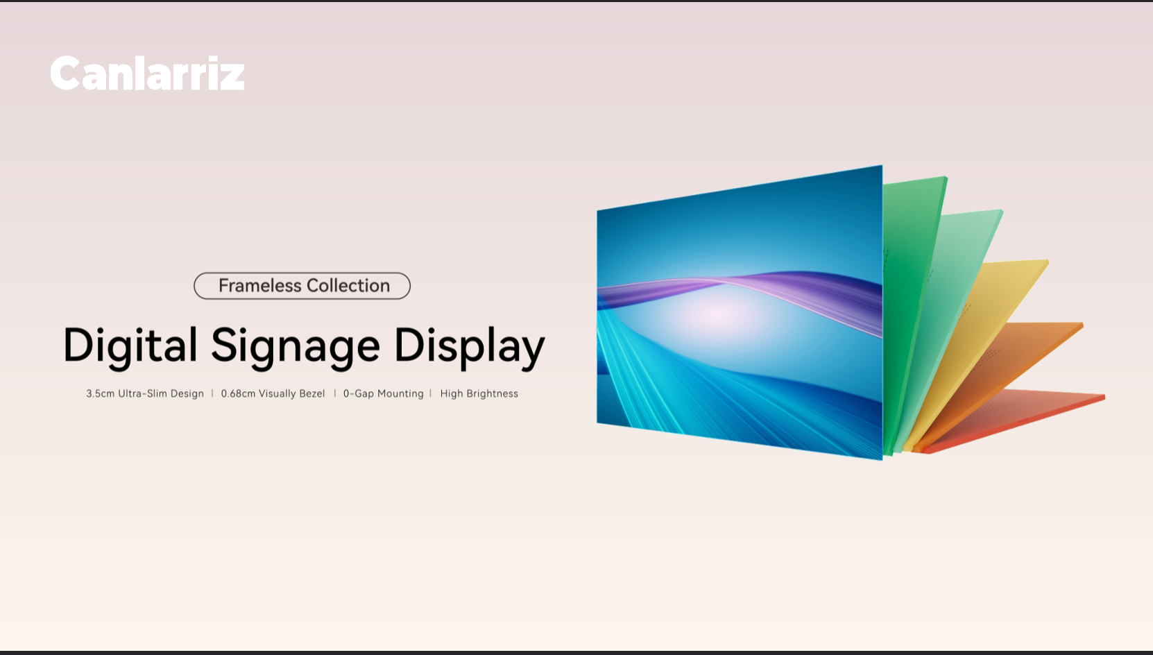 thumbnail video image 2 of Canlarriz 29-Inch 2K HD Wall Mount Commercial Digital Signage Display, 700 Nits High Brightness, with FREE CMS Software, IP Rated Full Metal Body for Retail Stores, cafes, Restaurants & Malls, 2 of 7