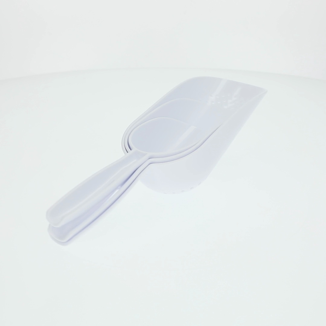 Mainstays 3 Piece Scoop Set with Nesting Food Grade Polypropylene