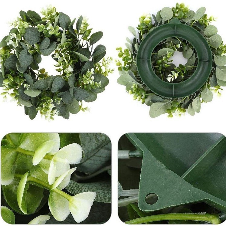 thumbnail video image 2 of Clearance under $10! Wreaths for front Door Kingtowag Summer Wreath, Artificial Wreath, Beautiful Exquisite Gift, Greenery Wreath Spring, Summer, Fall, Winter, All Seasons, 2 of 10