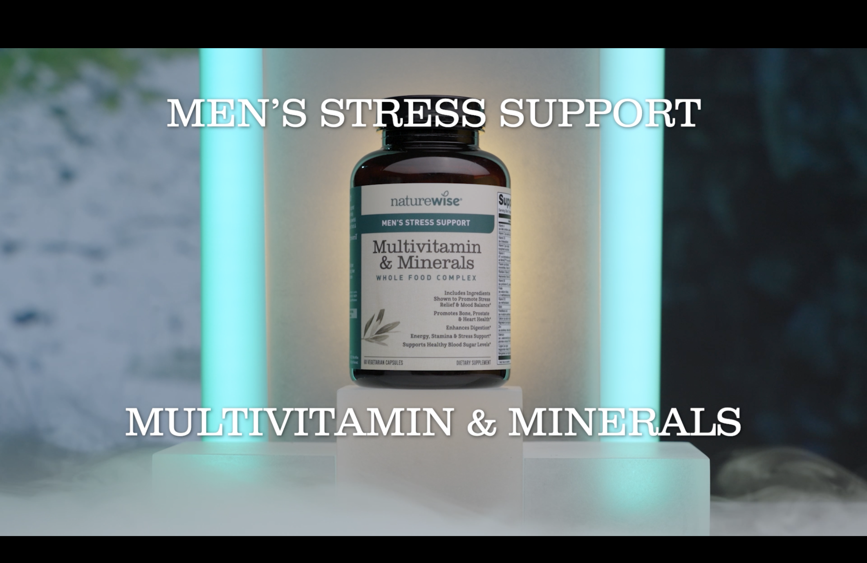 thumbnail video image 2 of NatureWise Multivitamin for Men + Stress Support - 60 Capsules[30-Day Supply], 2 of 10
