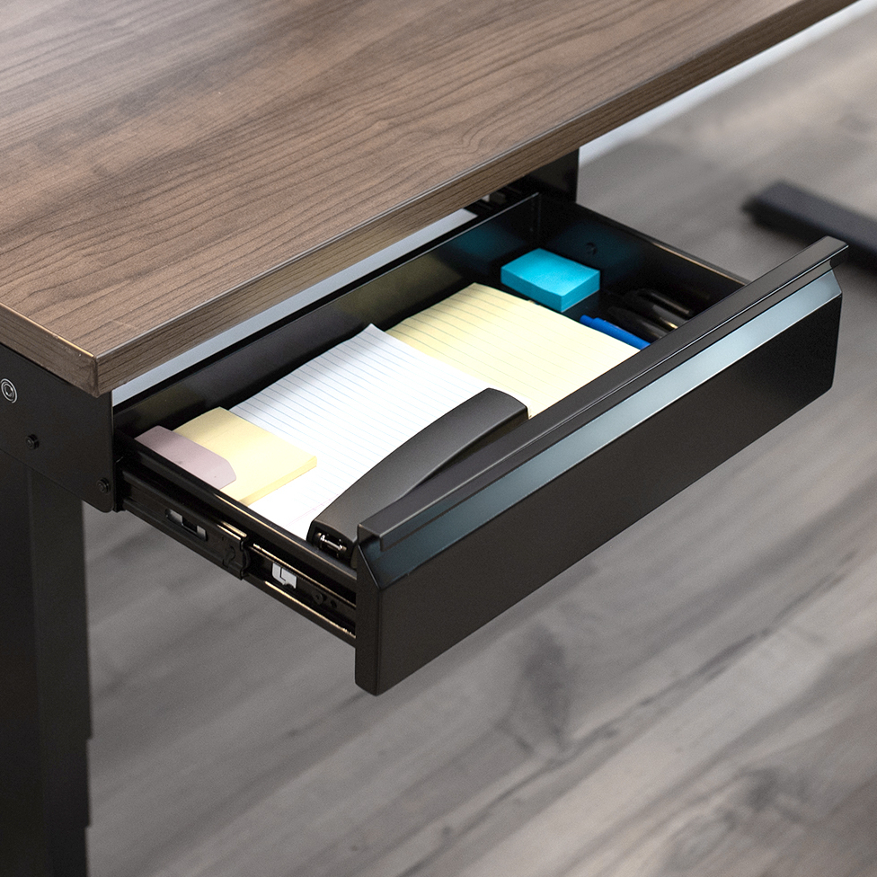 thumbnail video image 2 of VIVO Black Space Saving 16" Pull Out Under Desk Storage Drawer without Shell, 2 of 3