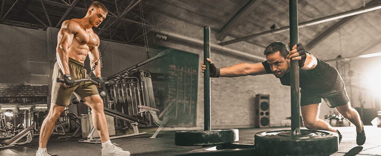 thumbnail video image 2 of RDX Weight Lifting Gloves Breathable Ventilation with Half Finger Gym Workout, Anti Slip Padded Grip, Men Women Fitness Training, Powerlifting Bodybuilding HIIT Exercise Weightlifting, 2 of 6