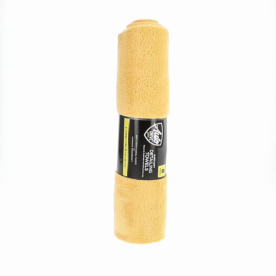 Auto Drive Coral Fleece Microfiber Detailing Towels for Cleaning