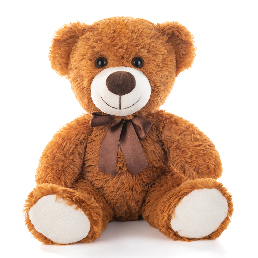 thumbnail video image 2 of MaoGoLan 13'' Cute Teddy Bear Stuffed Animal Dark Brown Bear Plush Toy, 2 of 8