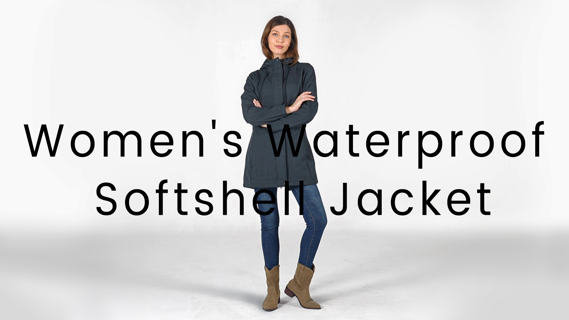 thumbnail video image 2 of Off Road Ventures Women's Lightweight Softshell Jacket Fleece Lined Insulated Rain Jacket Hooded Waterproof Windbreaker, 2 of 7