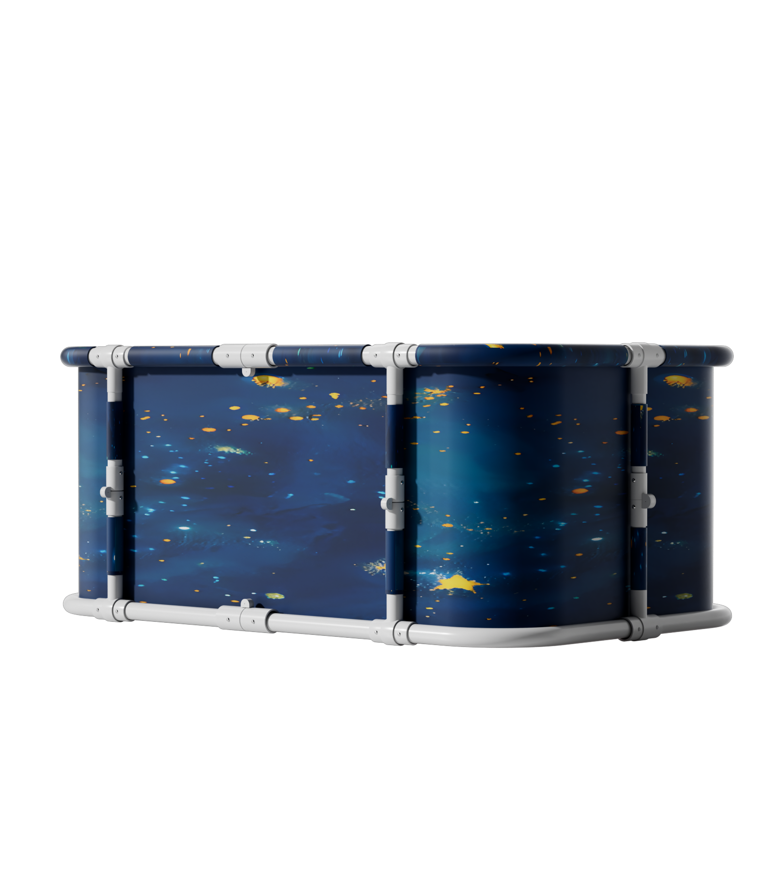 thumbnail video image 2 of Beuway 45.27"Upgraded Foldable Bathtub for Adults,Fold-In-Half Tub for Ice Hot Bath,Install-Free(Cosmic Blue), 2 of 11