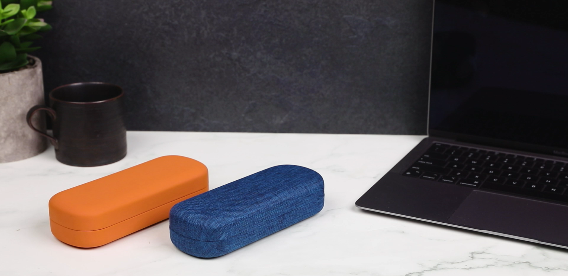 thumbnail video image 2 of Oplee™ Hard Shell Eyeglass Case with Grey Microfiber Cloth, 2 of 9