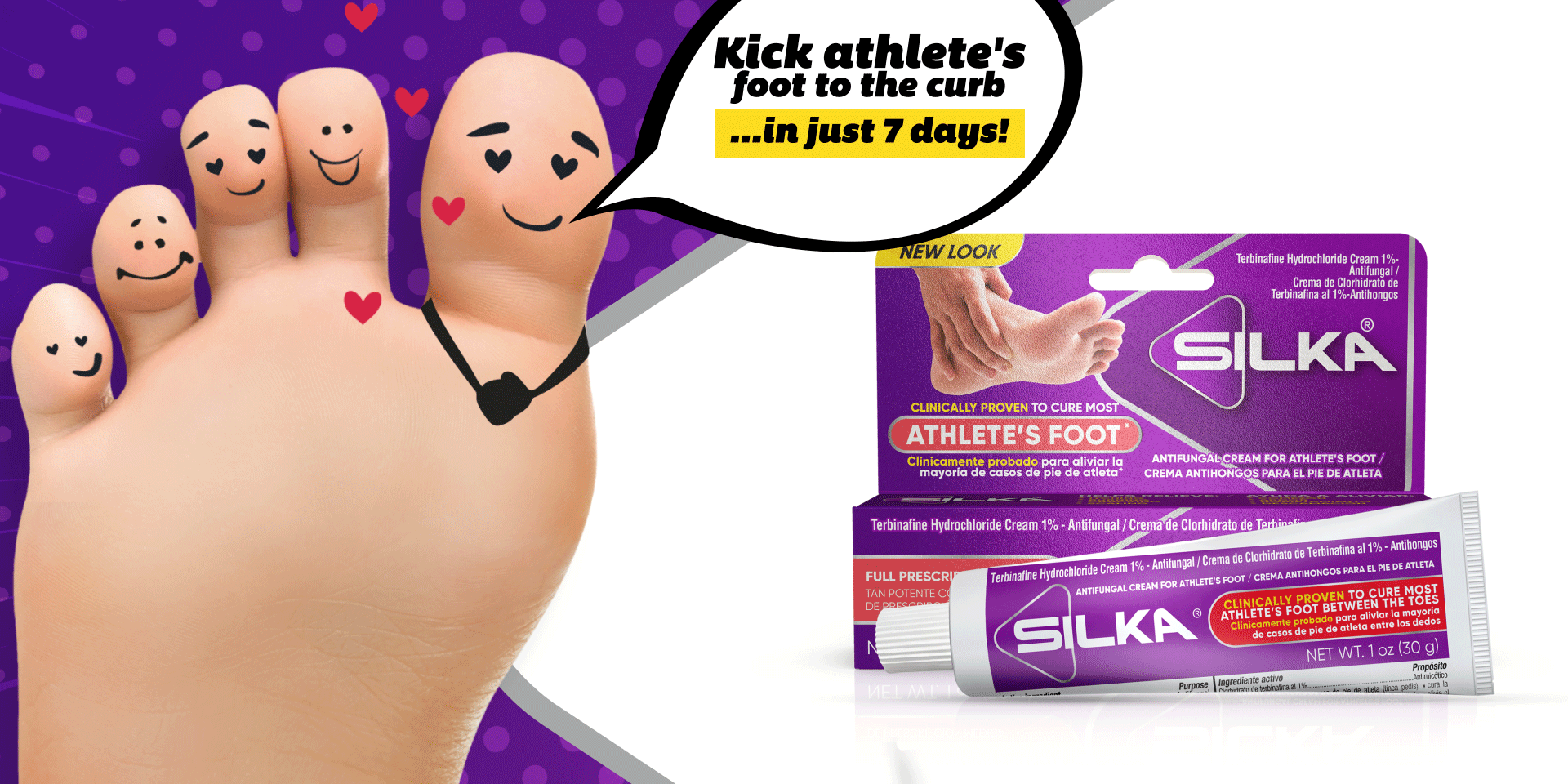 thumbnail video image 2 of Silka Athletes Foot, Prescription Strength, Antifungal Cream, 1 oz, 2 of 10