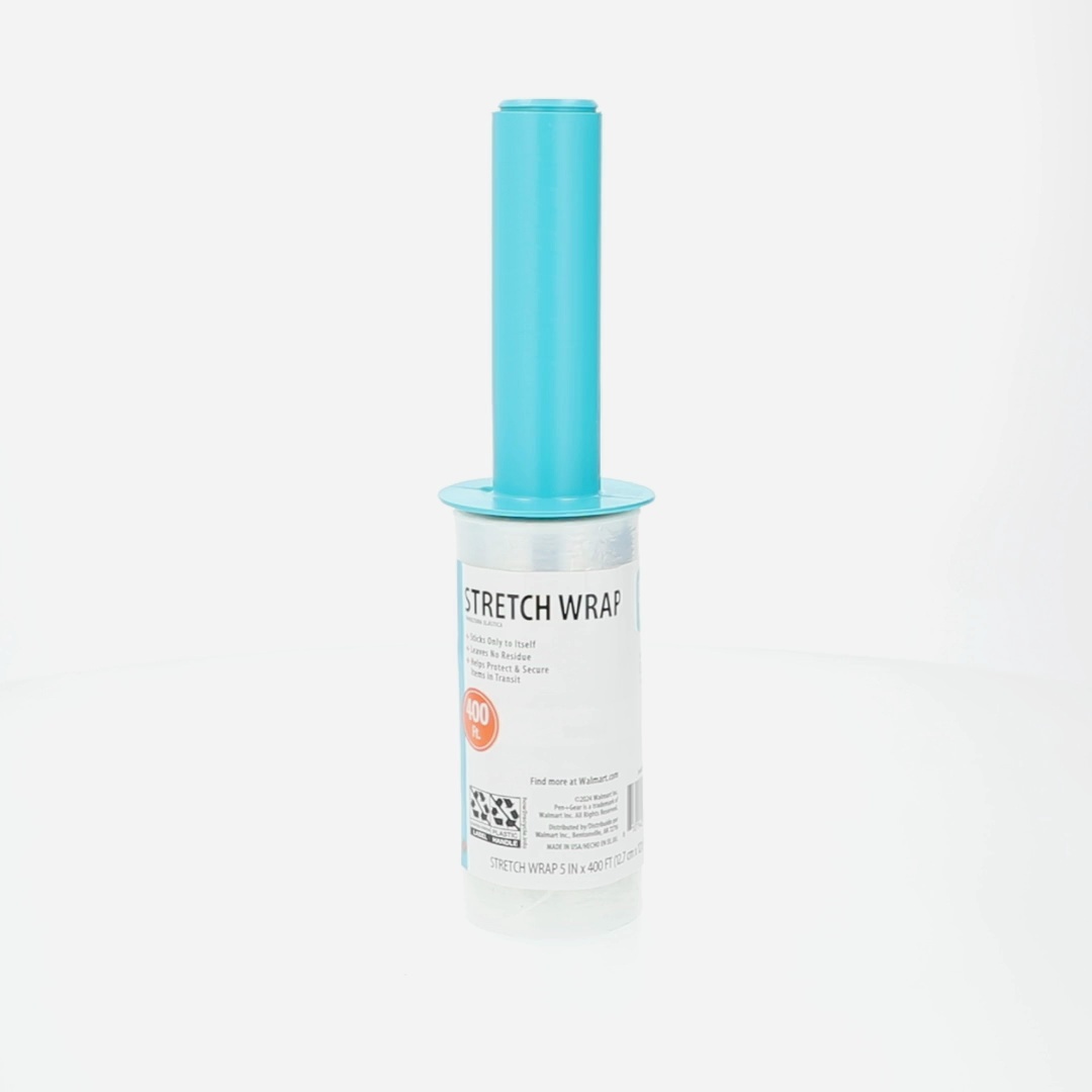 Pen+Gear 5 in. x 400 ft. Stretch Wrap, Clear, 1 Roll - Walmart.com