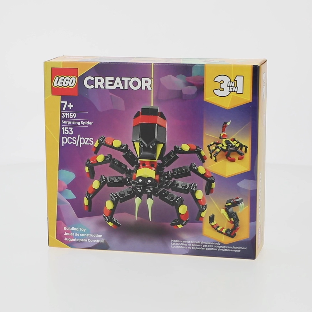 LEGO, Creator 3 in 1 Wild Animals Surprising Spider Toy, 31159