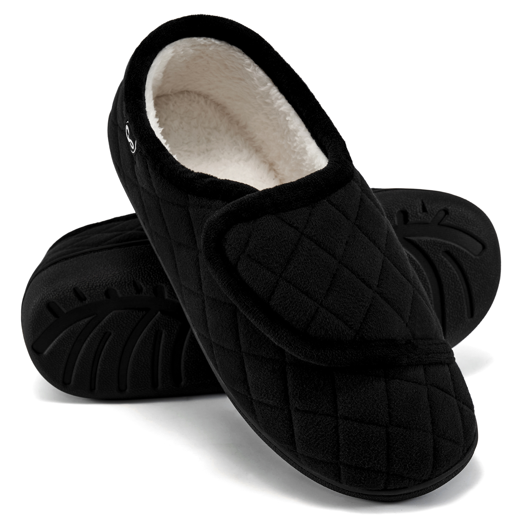 thumbnail video image 2 of Ablanczoom Slippers for Women Shoes:Comfy Soft Fuzzy Faux Fur Winter House Shoes No-slip Memory Foam Houses Slippers Indoors Outdoors, 2 of 8