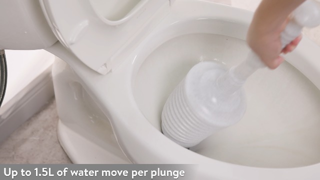 thumbnail video image 2 of Luigi's - The World's Best Toilet Plunger | The Big, Blue & Green Unblocking Machine | Heavy Duty Unblocker with Unique Bellows Design | Clears & Unblocks All Toilets, 2 of 9