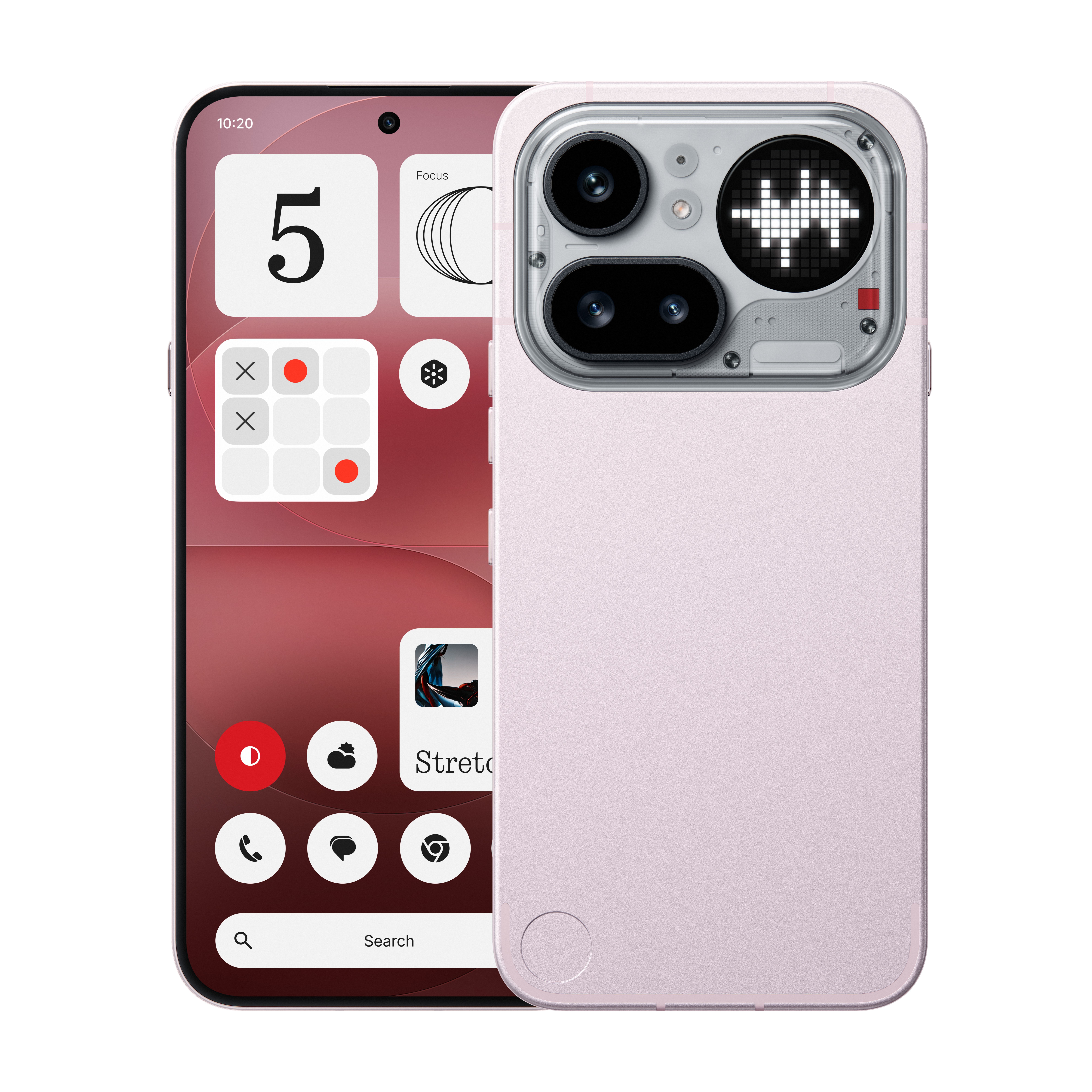 thumbnail video image 2 of Nothing Phone (4a) Pro Cell Phone 2026 New, Unlocked Android 16 Smartphone, Triple-Lens Camera, AI Photo Edits, 6.83" 144Hz AMOLED Display, 5080mAh Battery, Dual-SIM Glyph Matrix (Pink, 12+256GB), 2 of 11