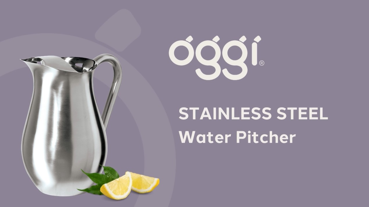 thumbnail video image 2 of Oggi 2qt SS Pitcher 7412, 2 of 8