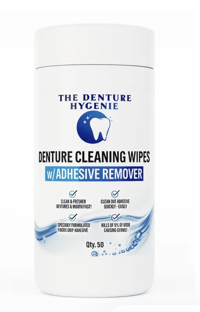 thumbnail video image 2 of Denture HyGenie Denture Adhesive Remover and Cleaning Wipes, 2 of 5