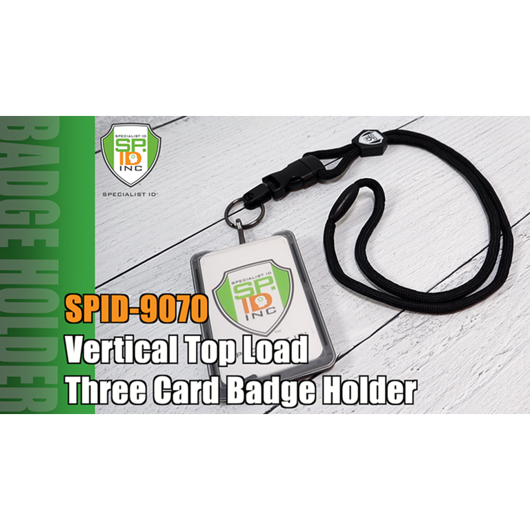 Specialist ID, Badge Holder, Model SPID-9070, 3 Card Vertical Top
