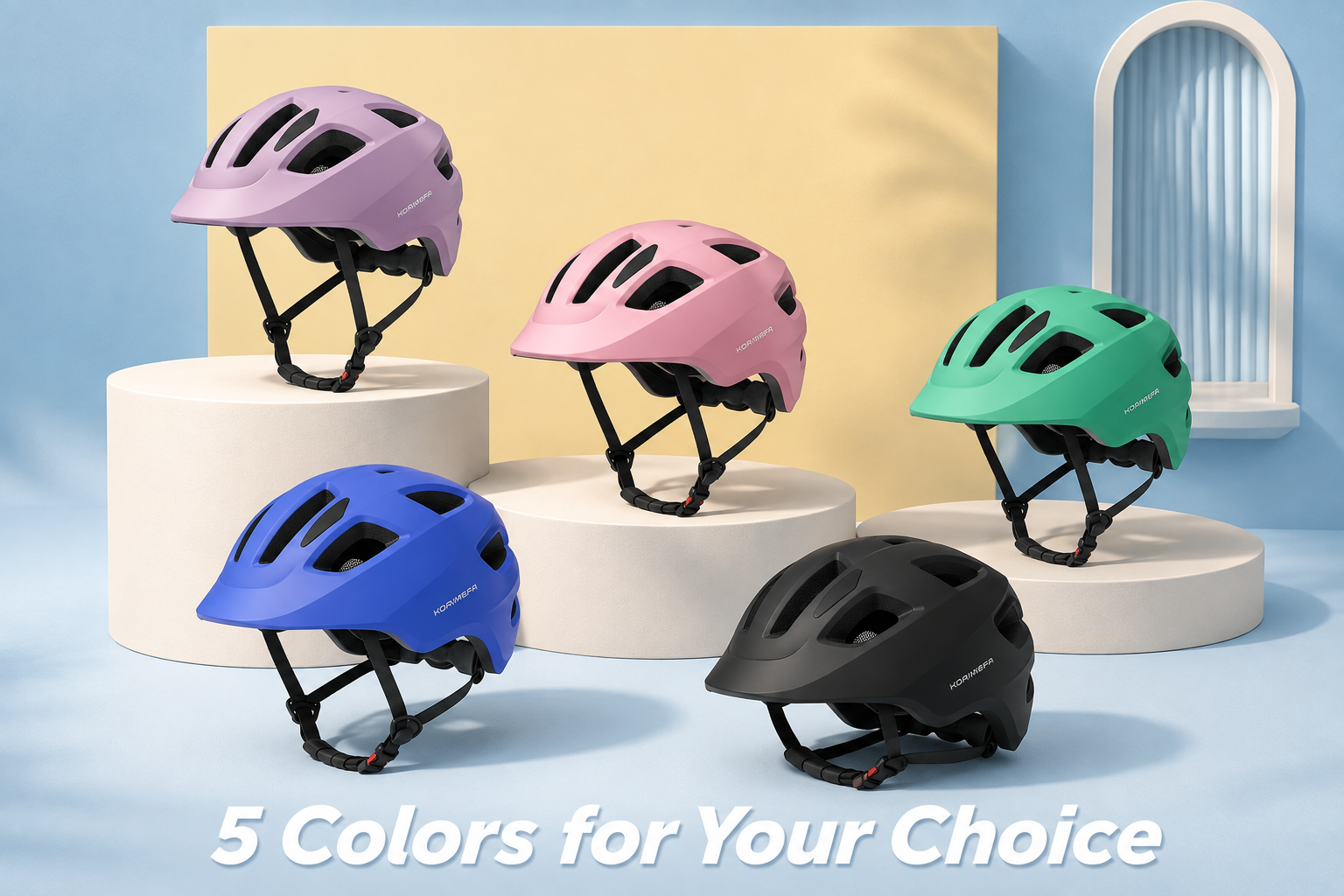 thumbnail video image 2 of KORIMEFA Toddler Helmet, Kids Bike Helmet, Baby Multi-Sport Adjustable Skateboard Helmet for Kids Boys Girls Helmet Lightweight for Age 1+, 2 of 12