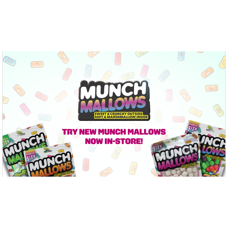 Munch Mallows Jumbo Candy - Fruity Tooty Frooty Marshmallows