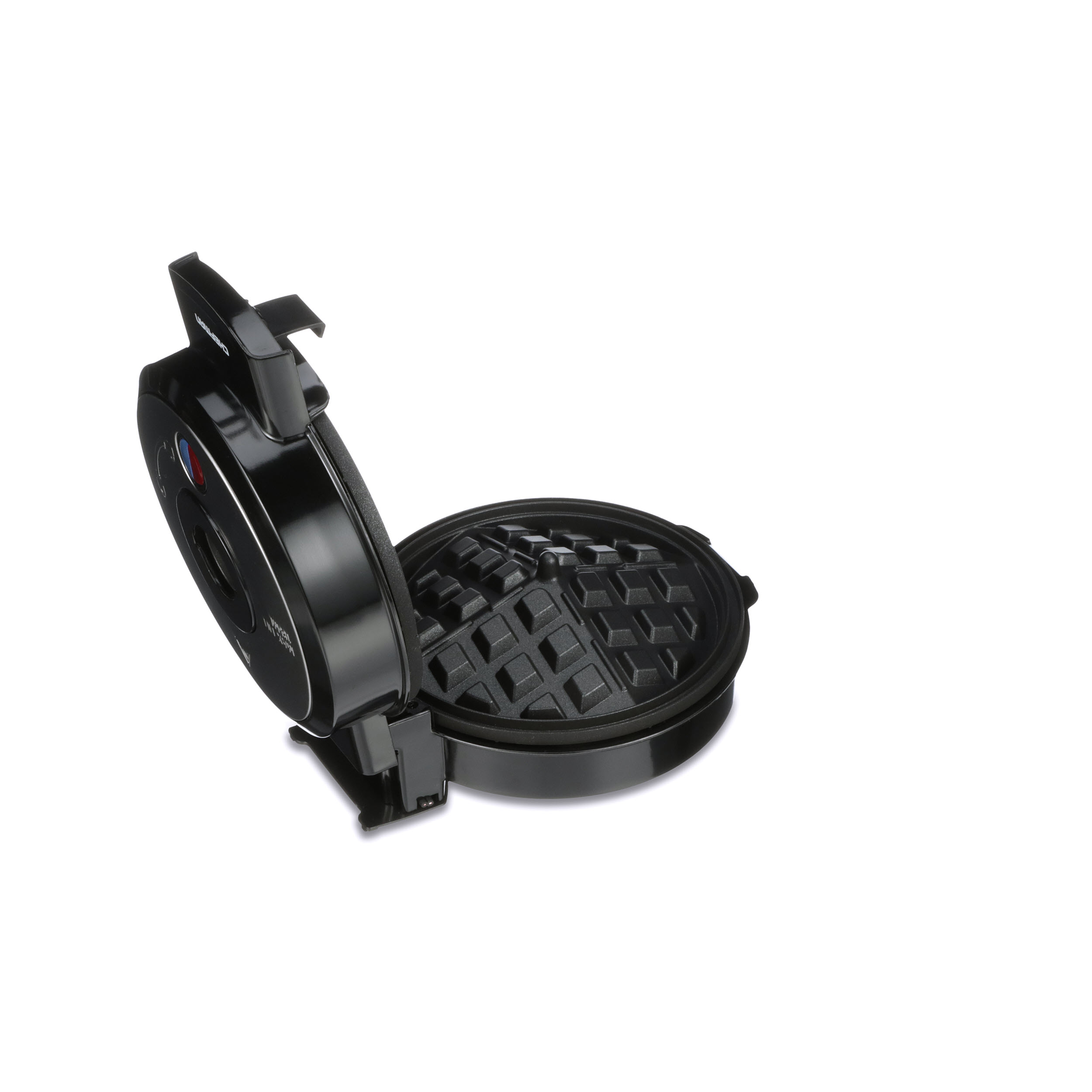 Chefman Perfect Pour Volcano® Belgian Waffle Maker w/ Nonstick Plates,  Cleaning Tool & Measuring Cup Included, Black 