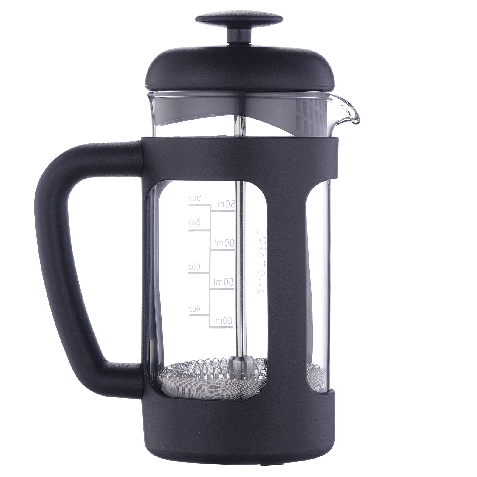 Easyworkz French Press 12 oz Coffee Tea Maker with Borosilicate Glass,Soft  Grip Handle