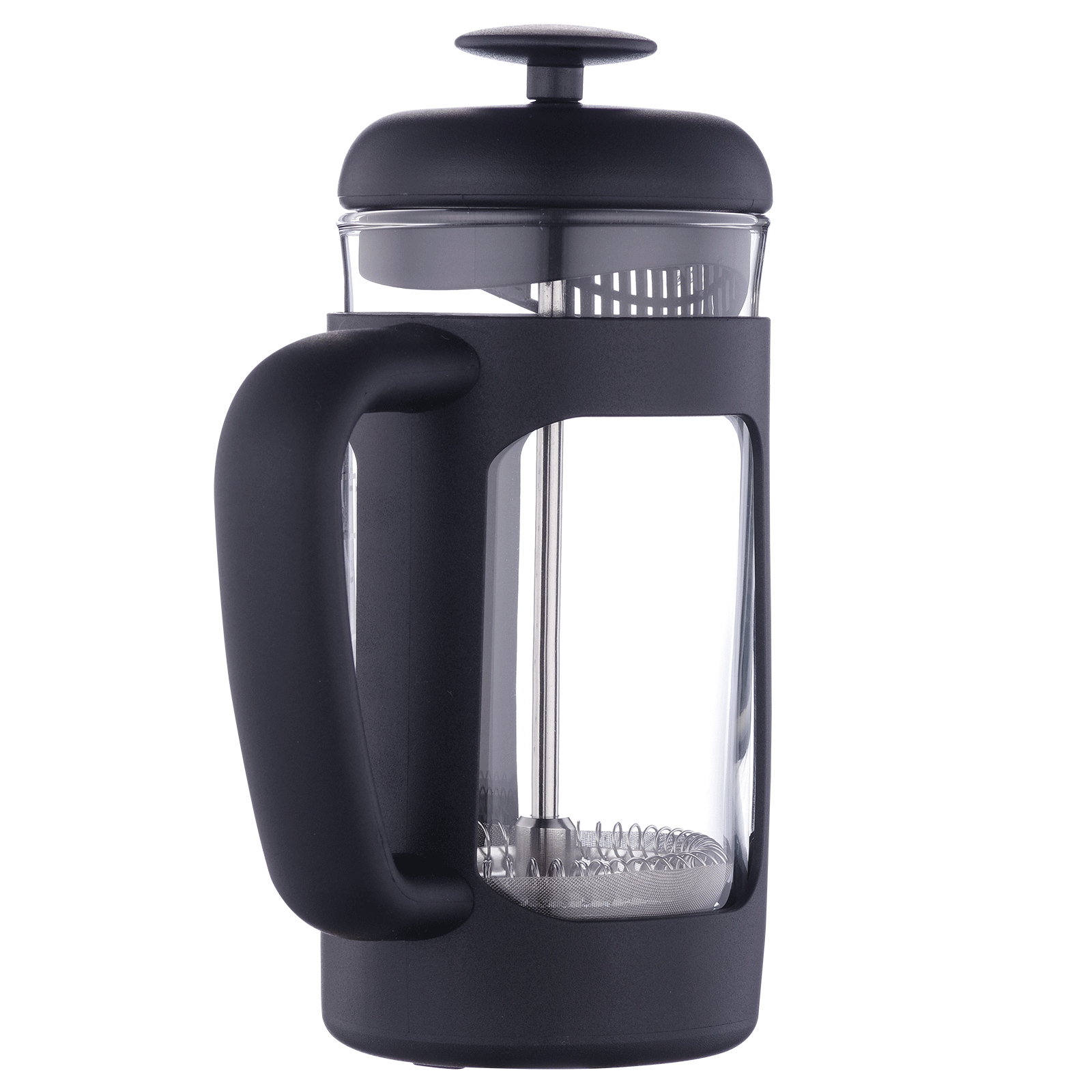 Easyworkz French Press 12 oz Coffee Tea Maker with Borosilicate Glass,Soft Grip Handle