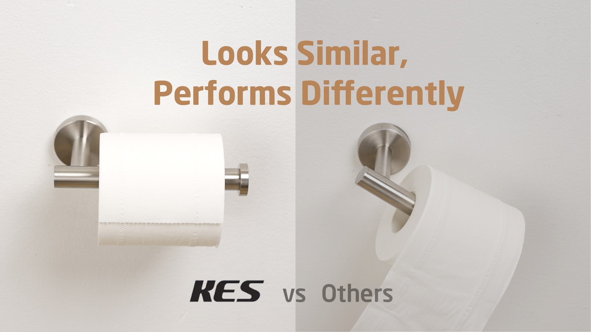 thumbnail video image 2 of KES Black Toilet Paper Holder, Bathroom Tissue Roll Holder Wall Mounted 18/8 Stainless Steel, 1 Count, 2 of 9