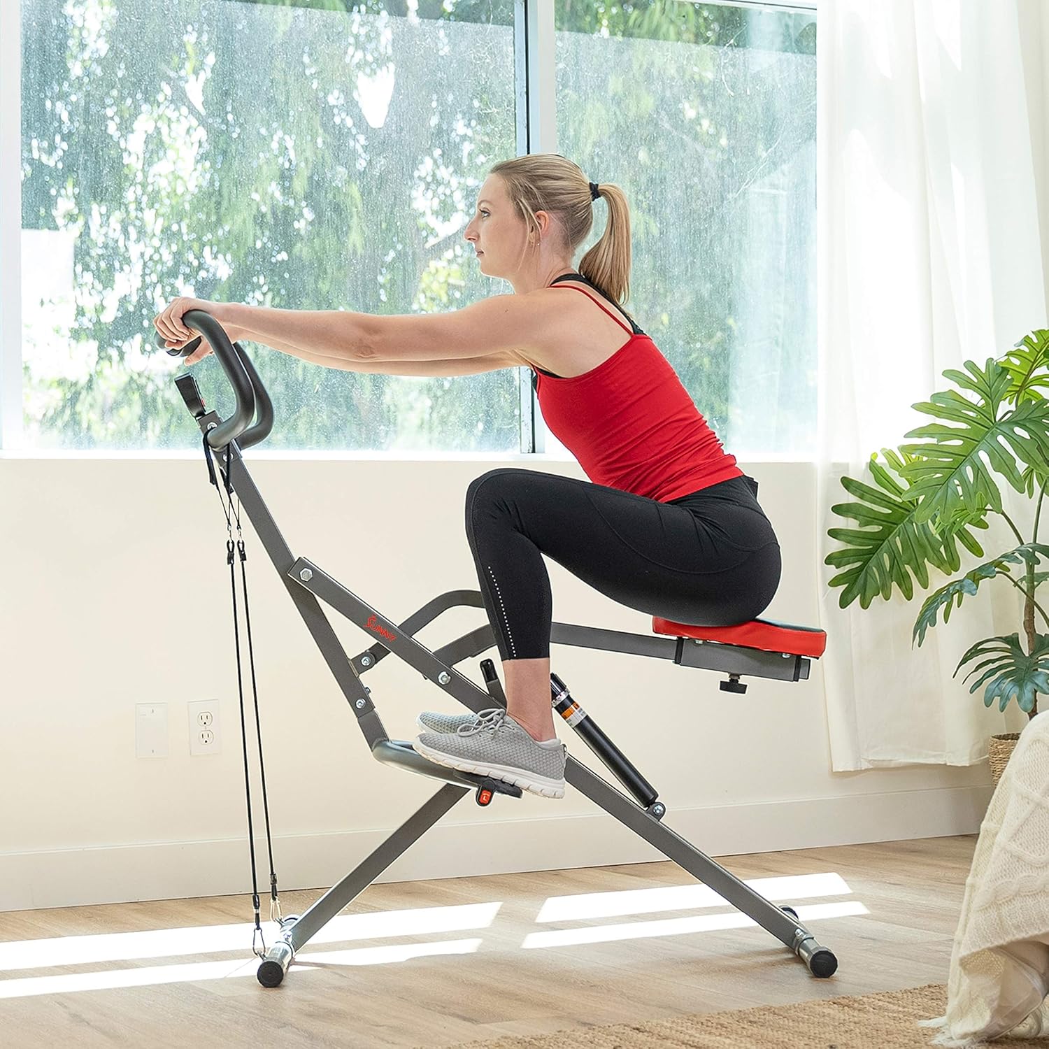 Sunny Health & Fitness PRO Squat Assist Exercise Equipment, Row-N