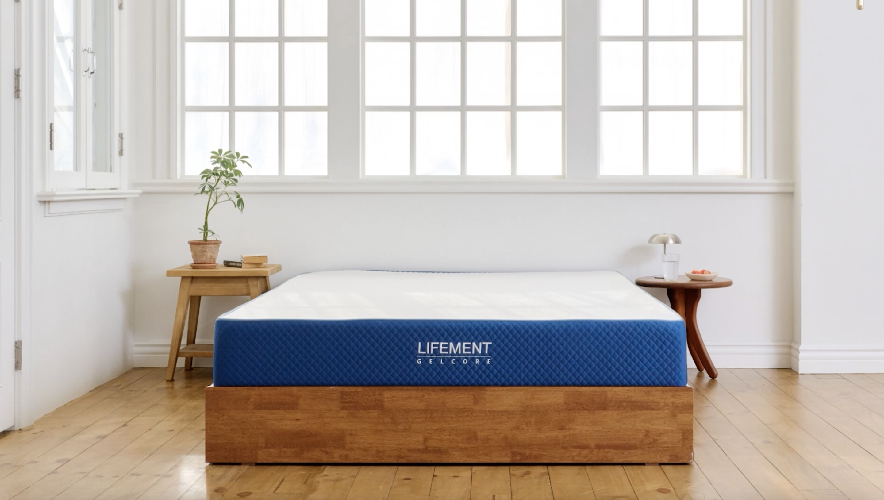 thumbnail video image 2 of LIFEMENT King Gel Core Grid Mattress, Advanced Gel Core Grid, Medium Firm, Motion Isolation & Pressure Relief, CertiPUR-US Certified, 10 Inch, 2 of 10
