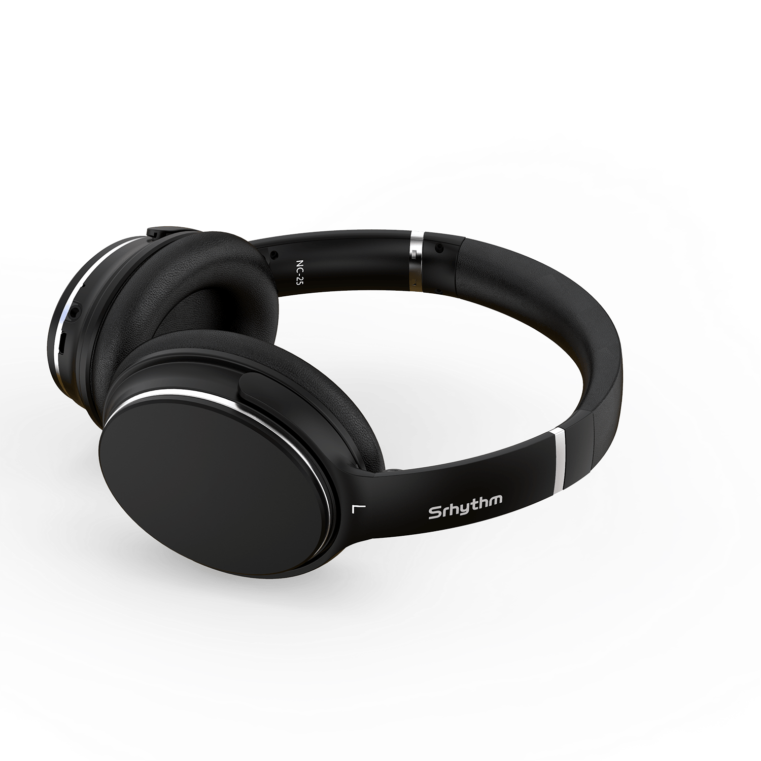 Srhythm NC25 Noise Cancelling Stereo Headphones Bluetooth 5.3, ANC Headset  over-Ear with Hi-Fi,Mic,50H Playtime,Low Latency Game Mode 
