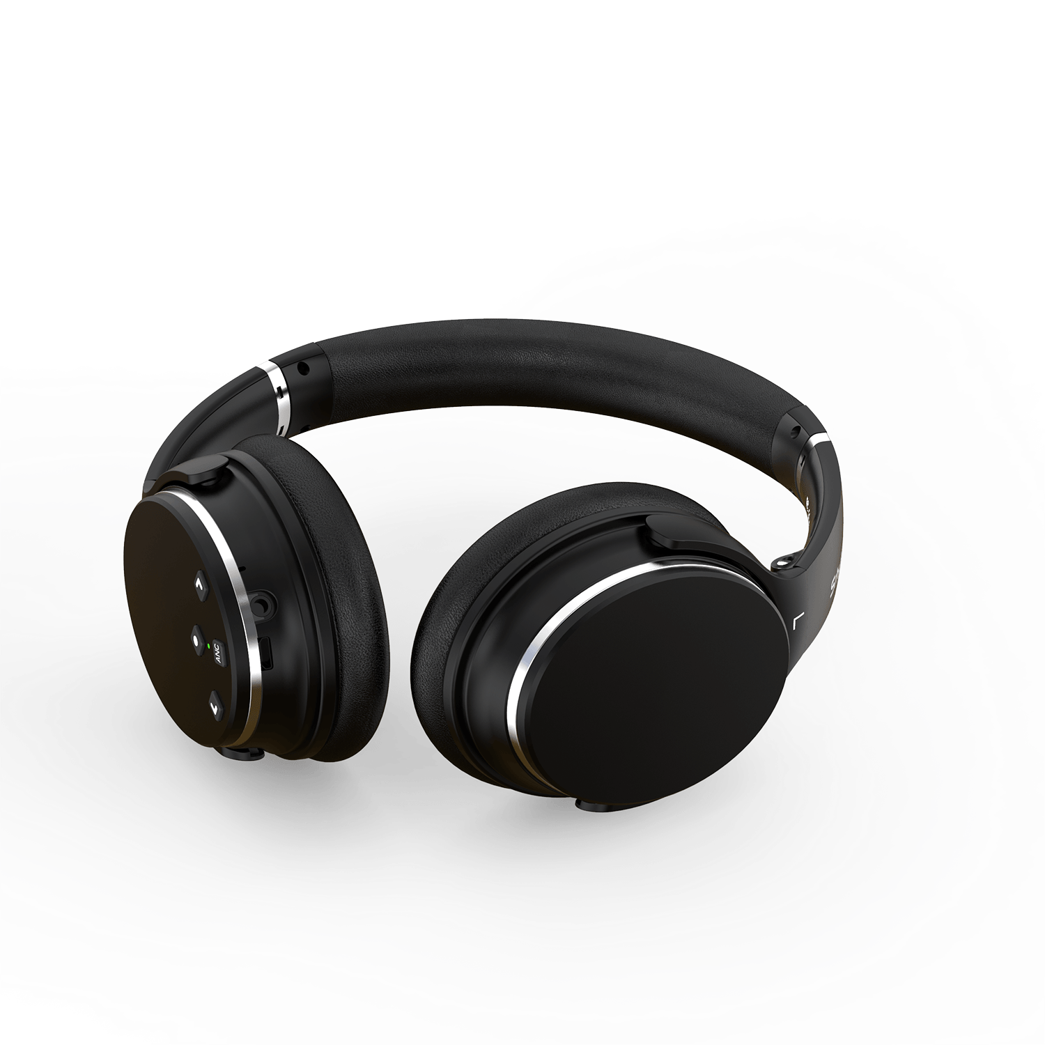 Srhythm NC25 Active On-Ear Noise Cancelling Bluetooth Headphones - Black  for sale online