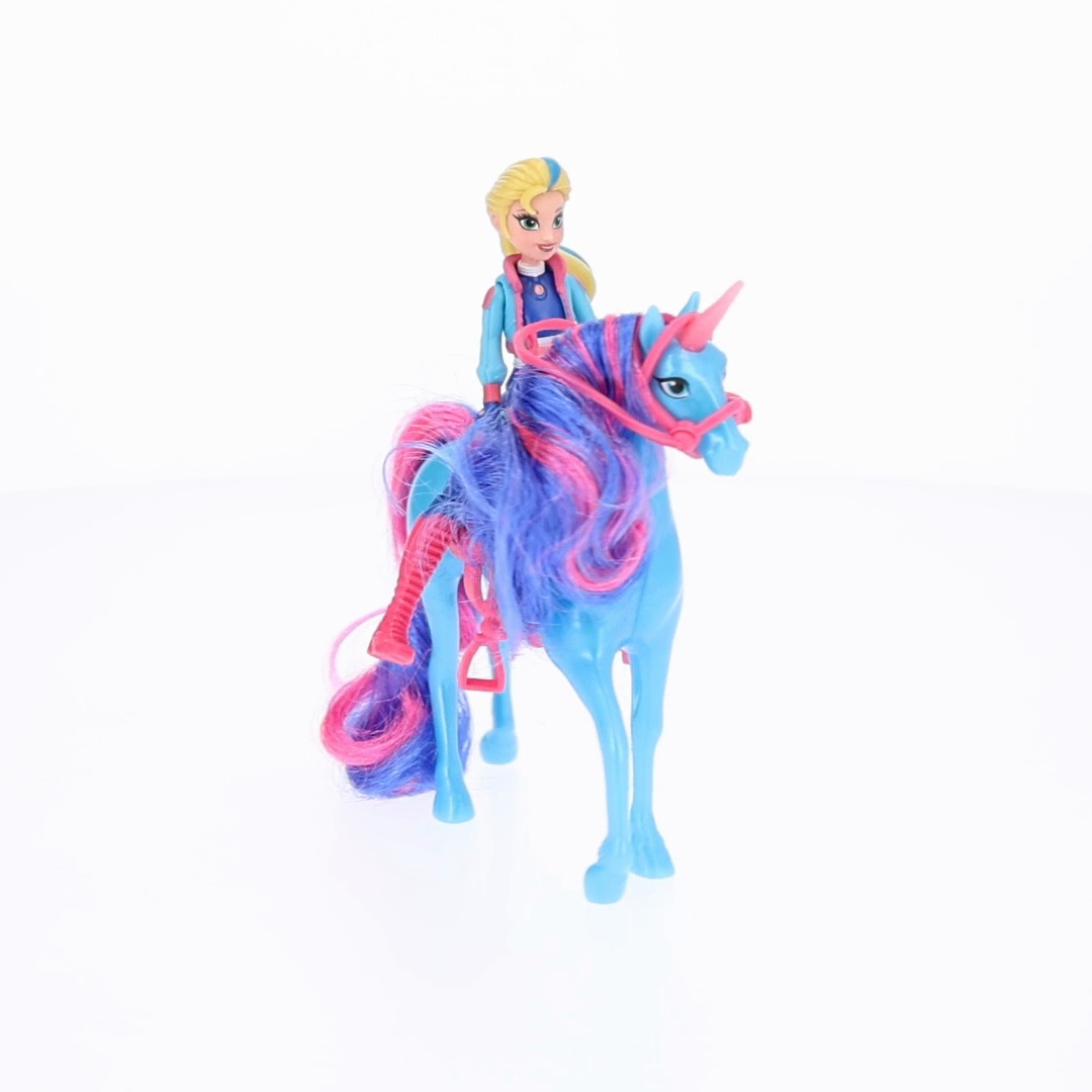 Set De Isabel Y Unicornio River De Unicorn Academy – Figuras De 12 Cm Con Melena Y Cola Peinables