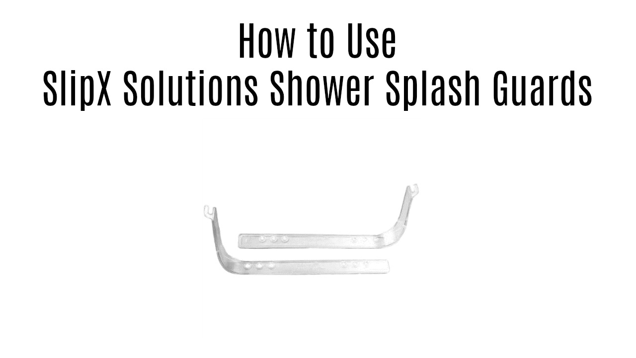 thumbnail video image 2 of SlipX Solutions Shower Curtain Splash Guards, 2 of 7