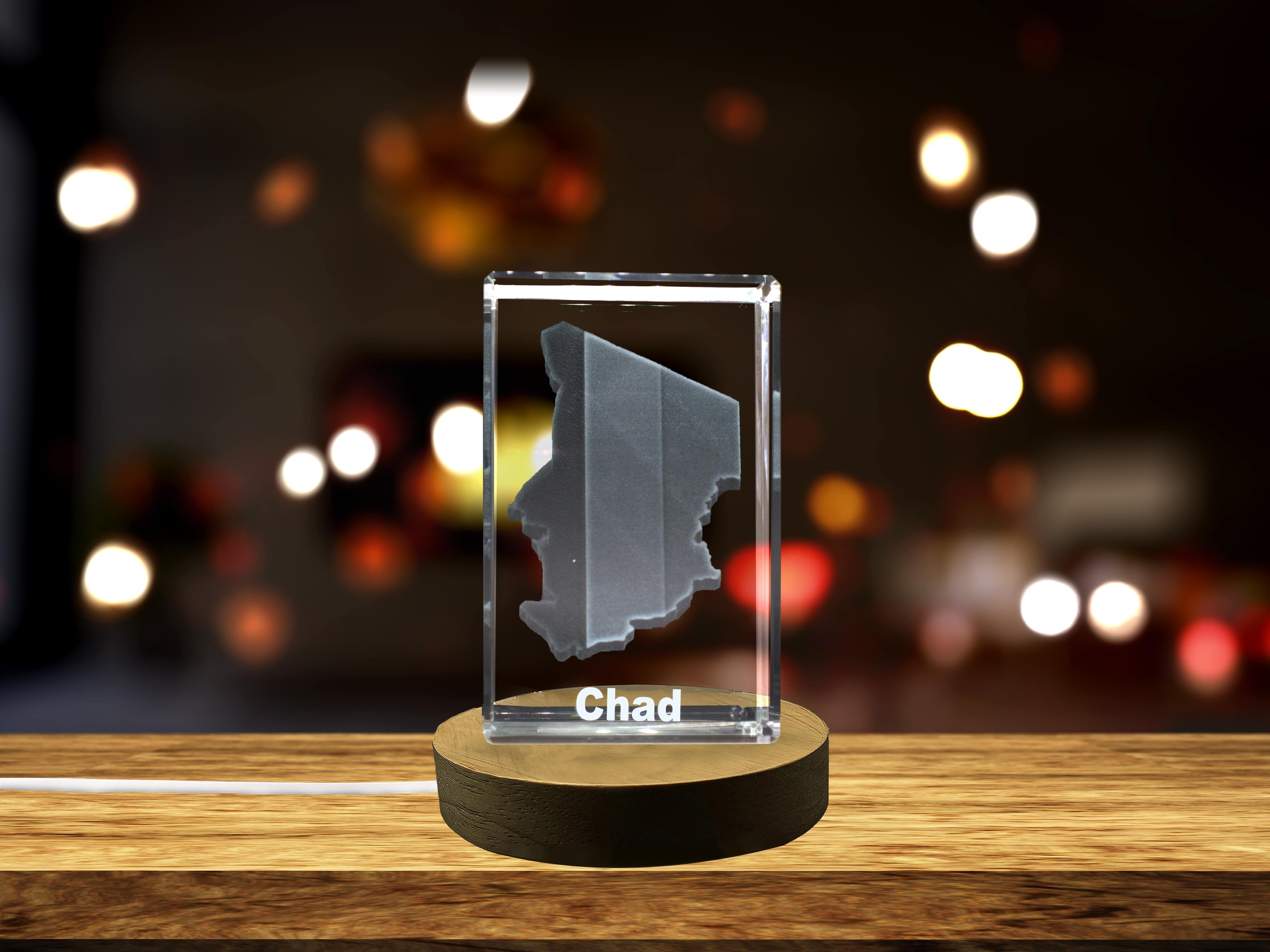 thumbnail video image 2 of Chad 3D Engraved Crystal 3D Engraved Crystal Keepsake/Gift/Decor/Collectible/Souvenir, 2 of 9