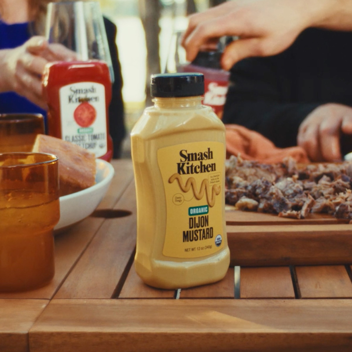 thumbnail video image 2 of Smash Kitchen Organic Dijon Mustard, 12 oz Bottle, 2 of 8