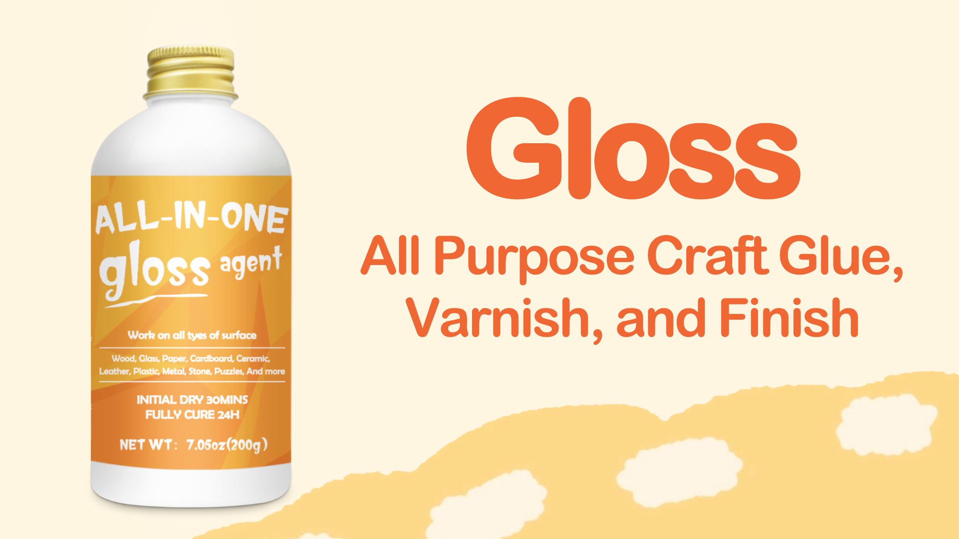 thumbnail video image 2 of Decoupage Glue Sealer, 6.8 fl oz, All-Purpose Craft Adhesive , Works on Wood, Paper, Fabric, Ceramic, Clay, Acrylic Paints(Gloss), 2 of 9