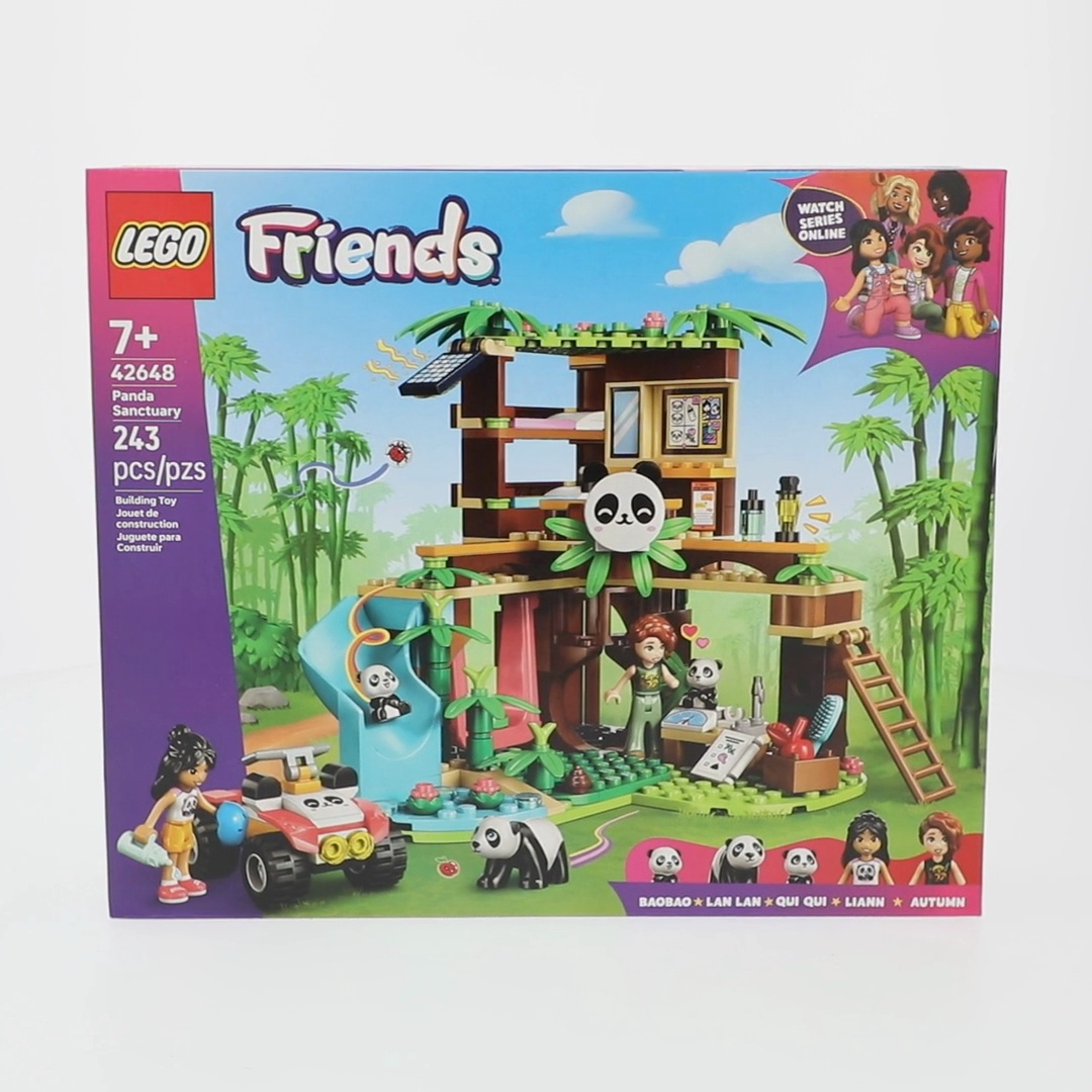 LEGO Friends Panda Sanctuary Animal Care Playset with Pandas