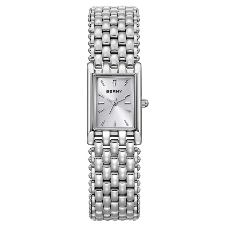 Women\'s Silver Small Thin Analog Bracelet Quartz Dainty Waterproof Wrist Watch Womens Waterproof Wrist Watch,Women main image 2