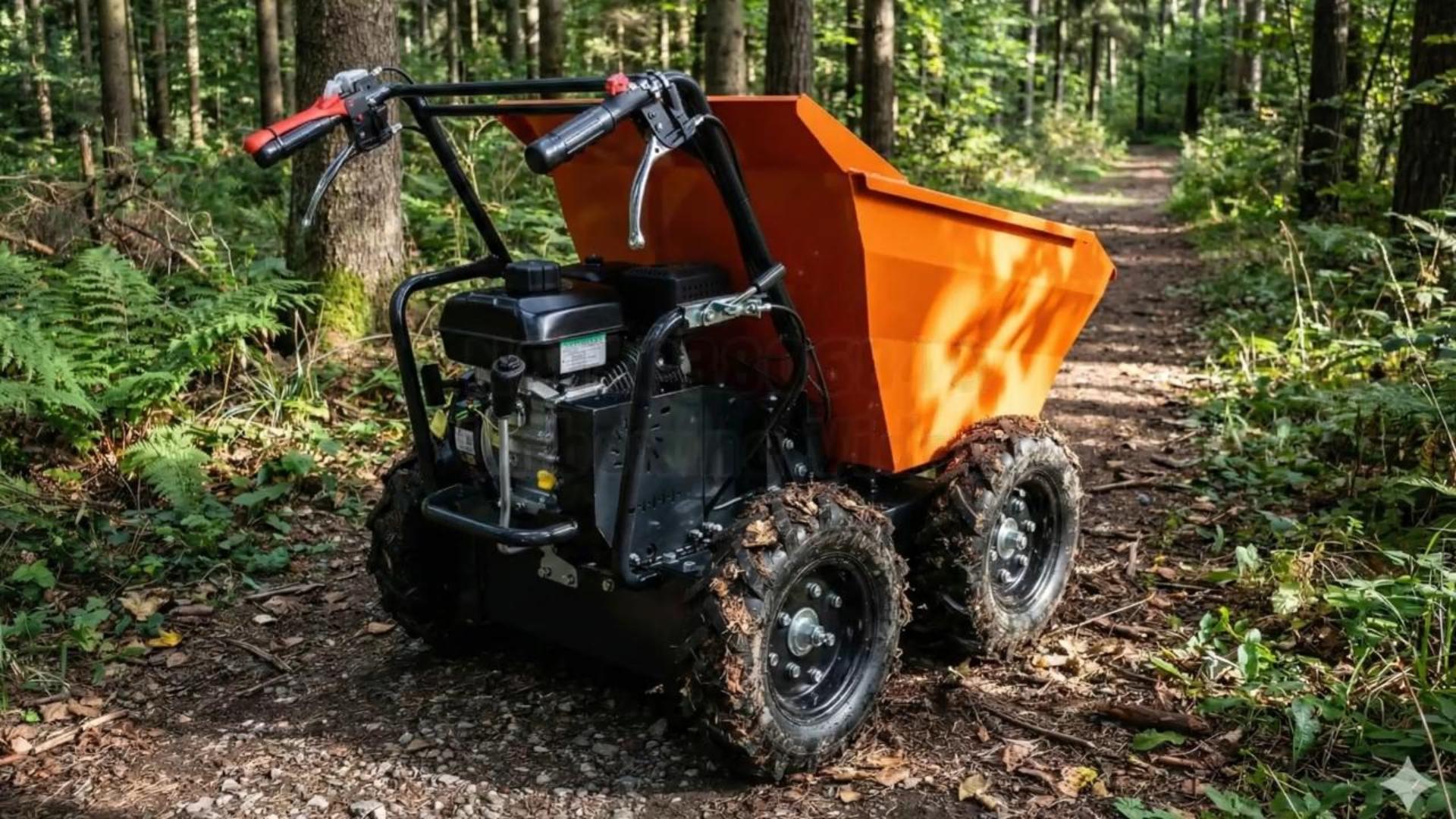 660 Lbs Capacity Wheelbarrow, Steel Electric Wheelbarrow, Gas Powered ...