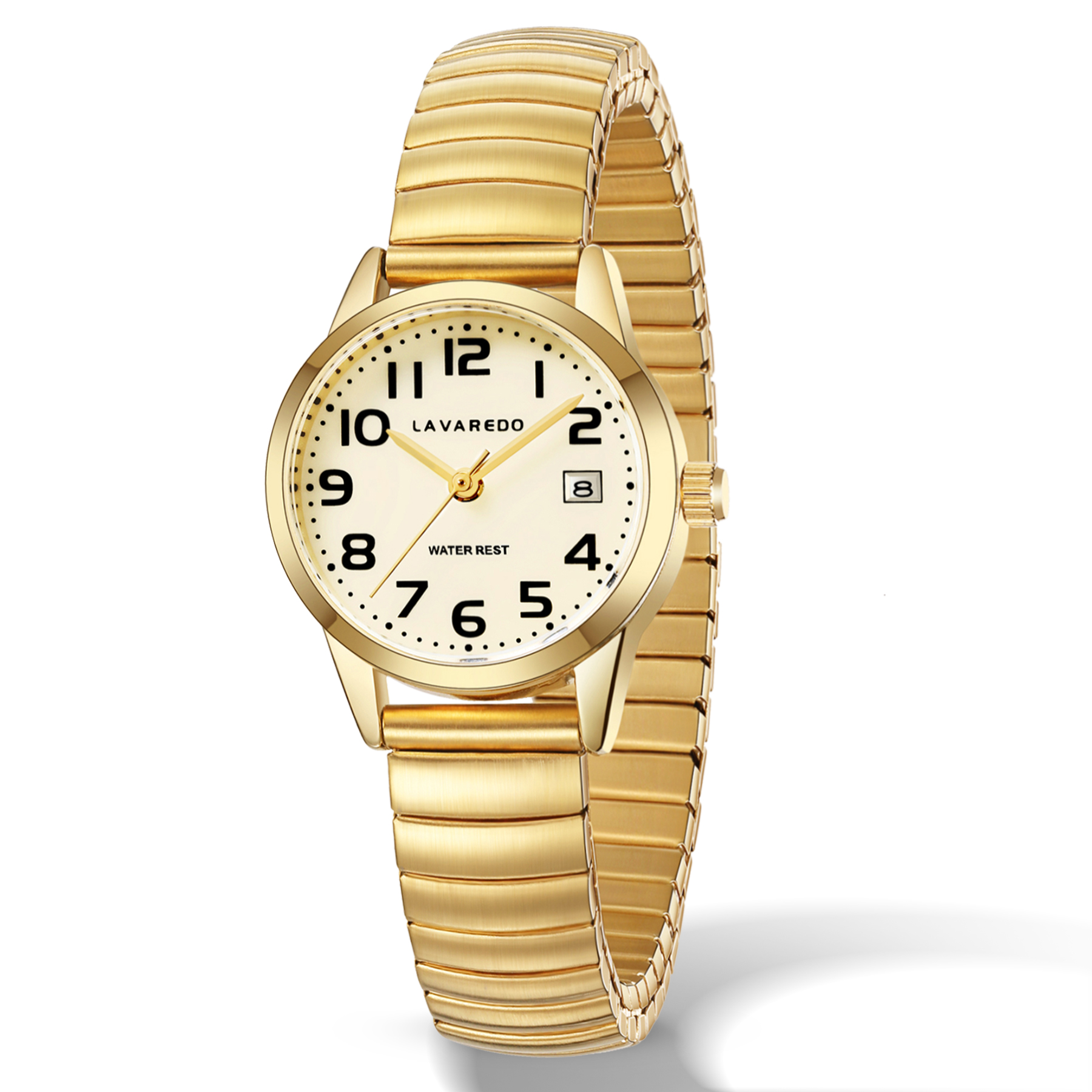 thumbnail video image 2 of Watches for Women Easy Reader Analog Quartz Ladies Watches with Stainless Steel Expansion Band, Waterproof Watches Gift For Women -M Size, 2 of 9