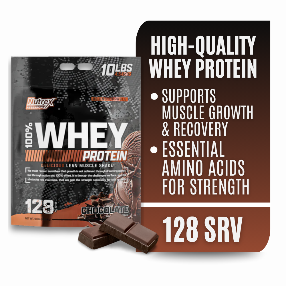 Nutrex Research Whey Protein Powder, 100% Whey with Isolate