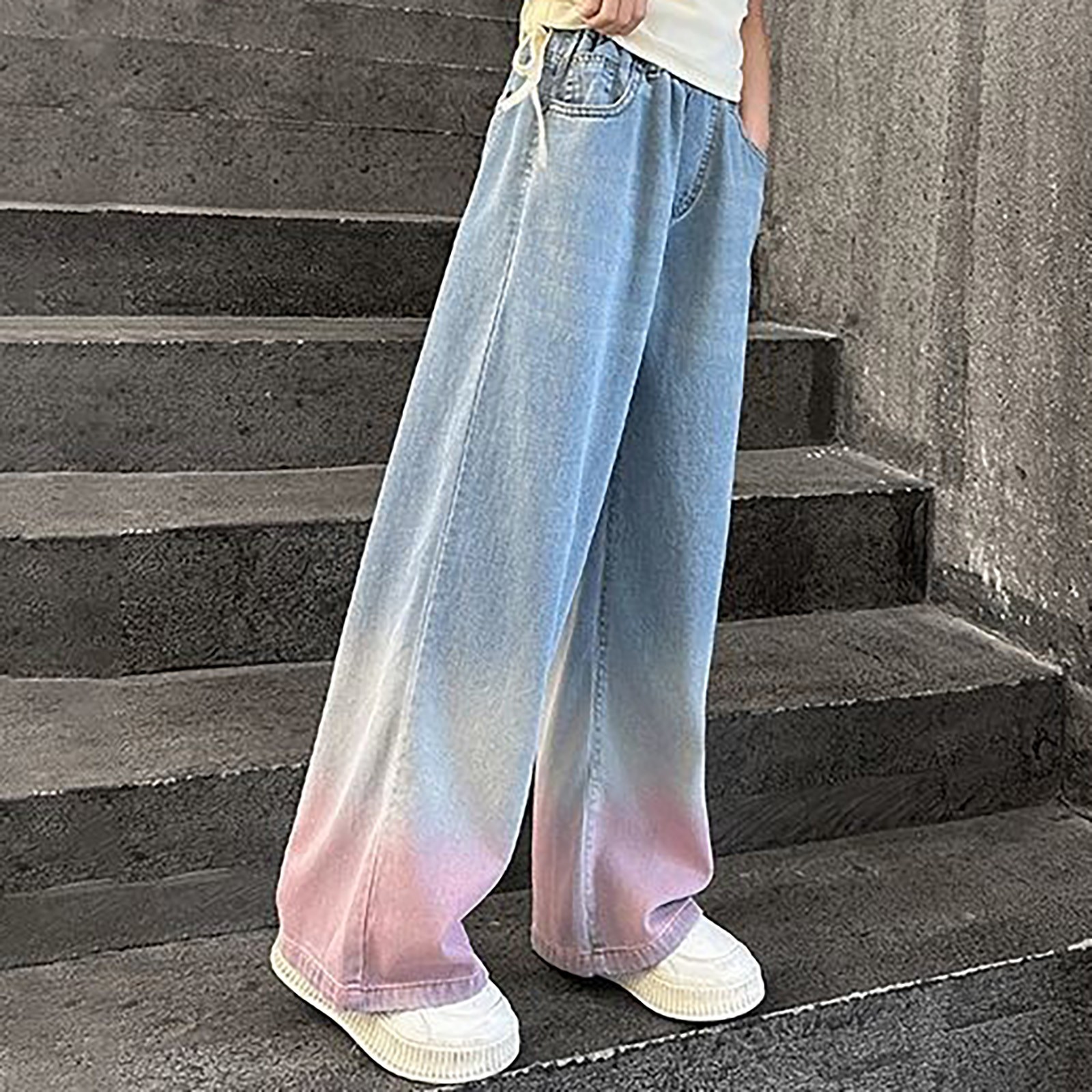 thumbnail video image 2 of LWNYDPLSD Ripped Jeans Kids Stretchy Work Pants 3t Girl Pants Girls Sweatpants Size 10-12 10 Year Old Girl Clothes Junior Girls Clothes Yoga Clothes Trendy Clothes for Teen Girls 10-12, 2 of 7