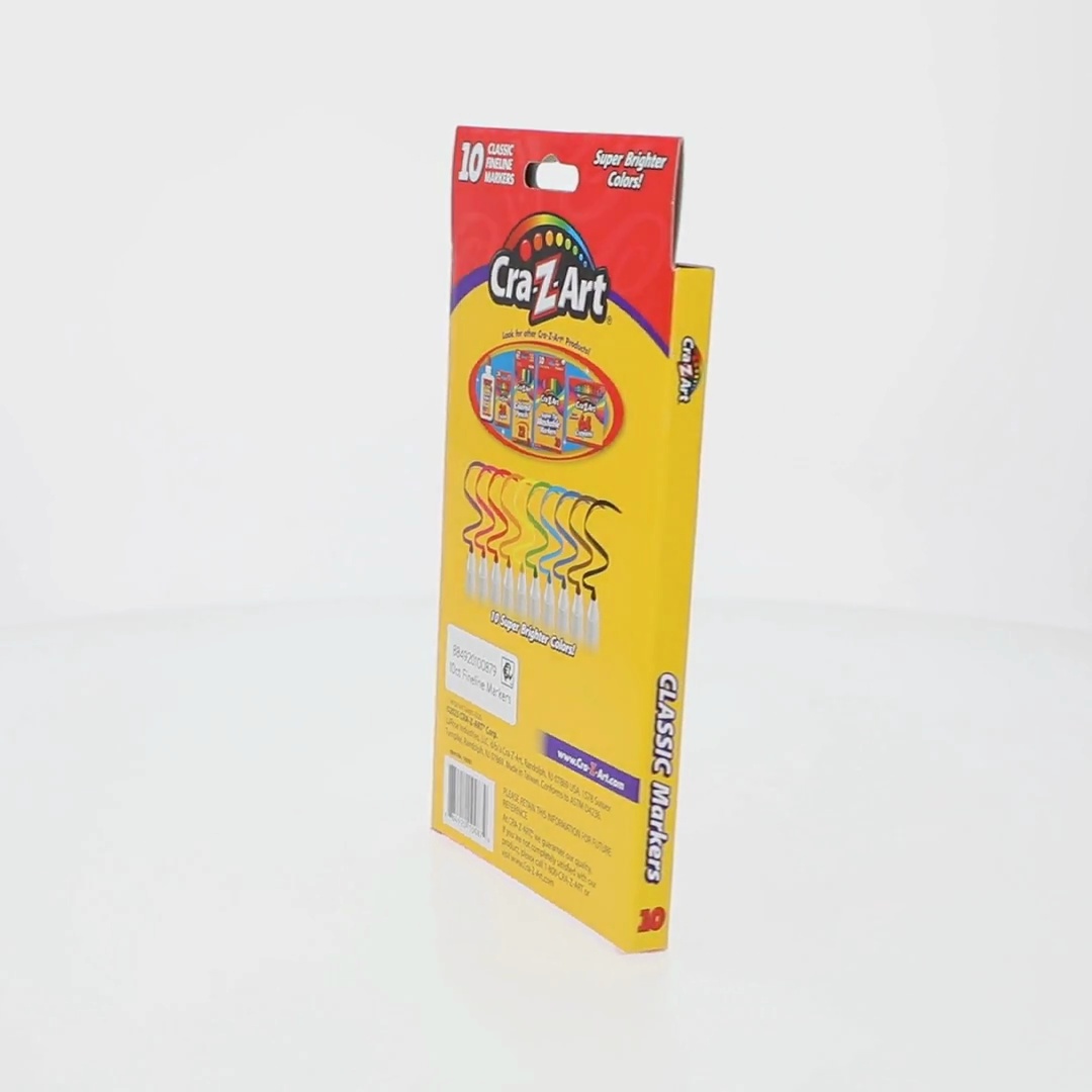 Cra-Z-Art Classic Fineline Art Markers - 10 Count - Walmart.com
