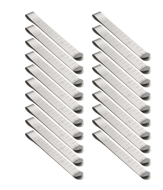 thumbnail video image 2 of Sewing Clips Set of 20 Stainless Steel Hemming Clips 3 Inches Measurement Ruler Quilting Supplies, 2 of 7