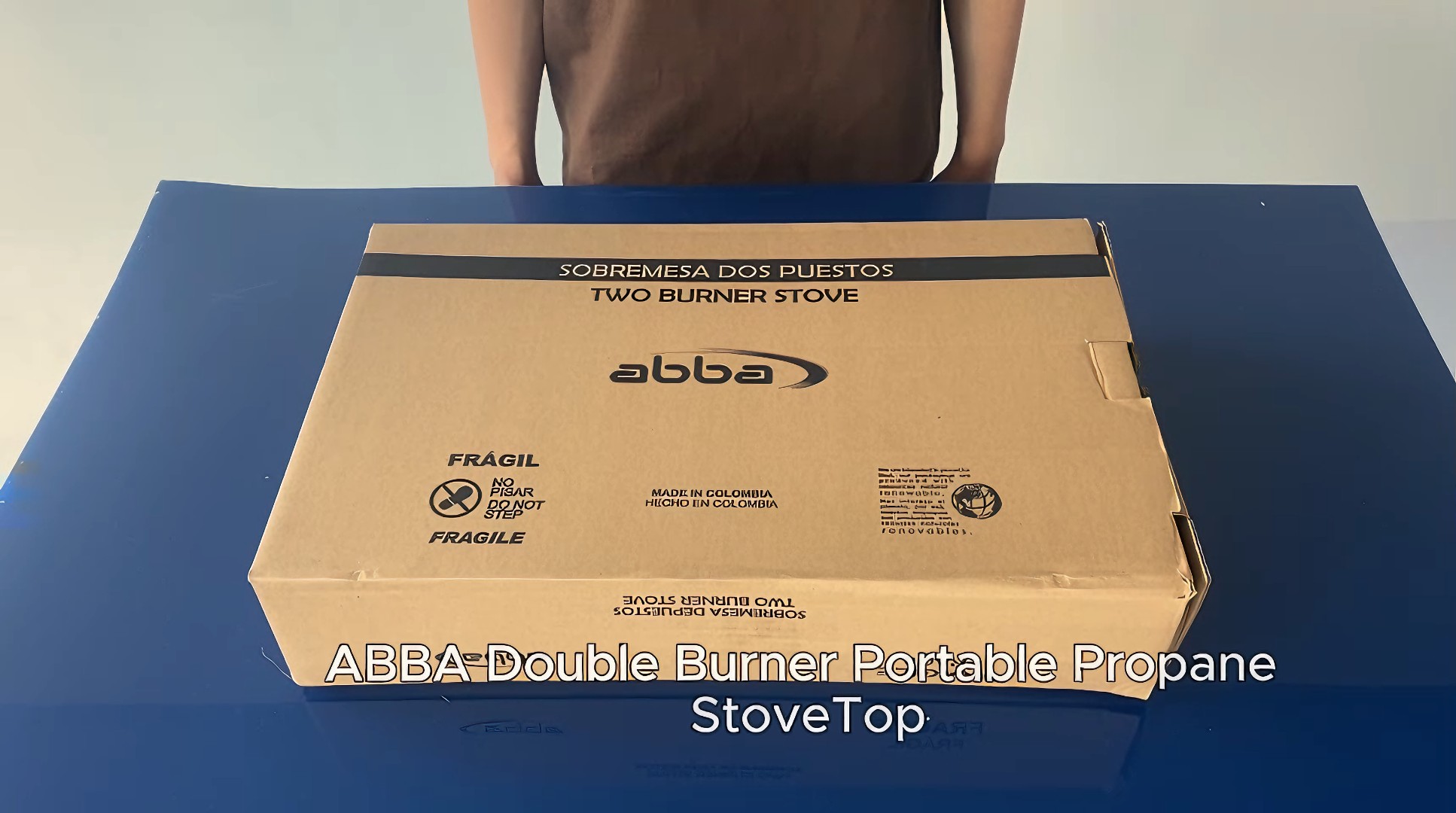 thumbnail video image 2 of ABBA-Double Burner Portable Propane Stovetop, 2 of 8