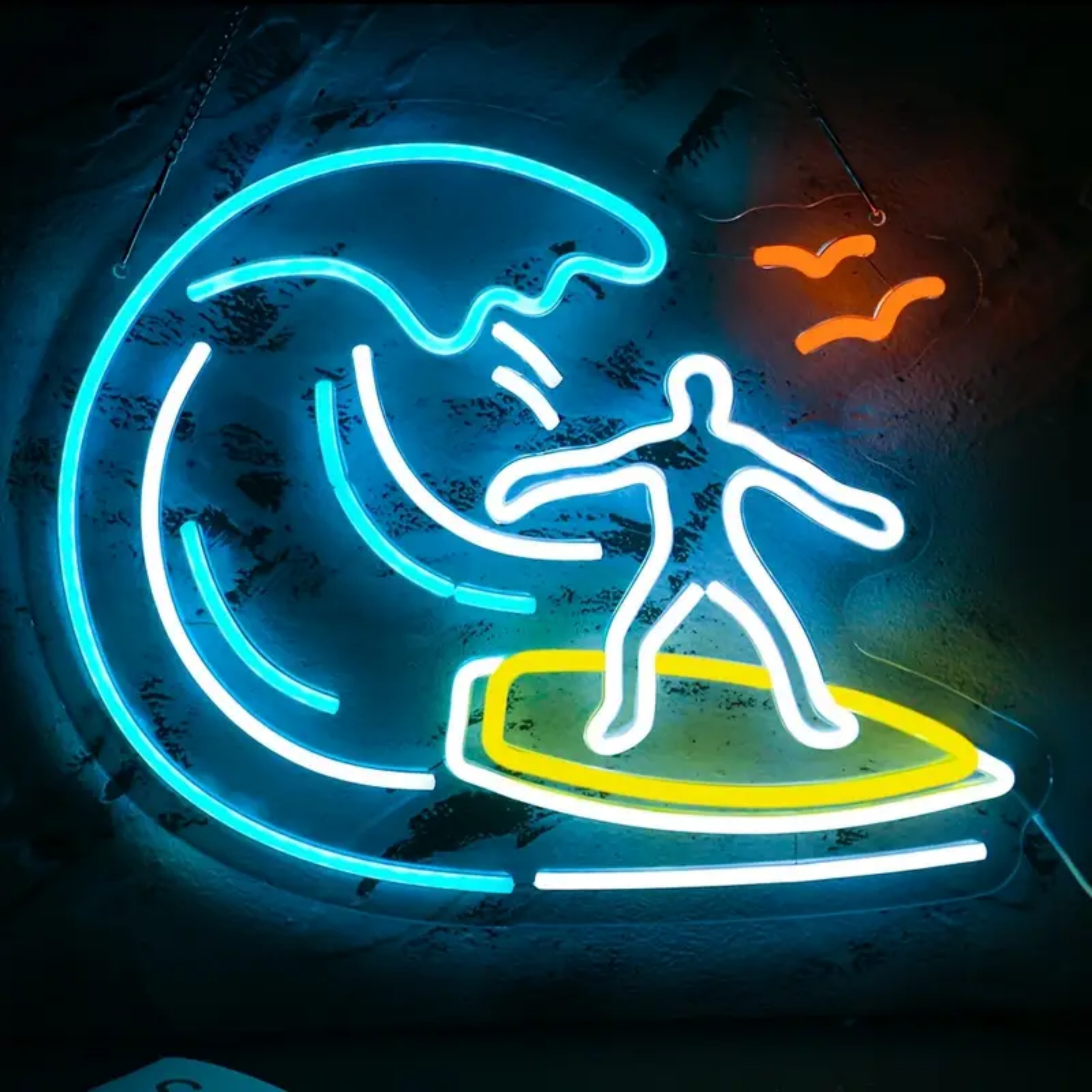 thumbnail video image 2 of UPONRAY Surfing Neon Signs, 15.7"*12.5" Dimmable & USB-Powered LED Neon Light, Stylish Wall Decor for Home, Beach Bar, Natatorium, Swimming Pool, 2 of 9