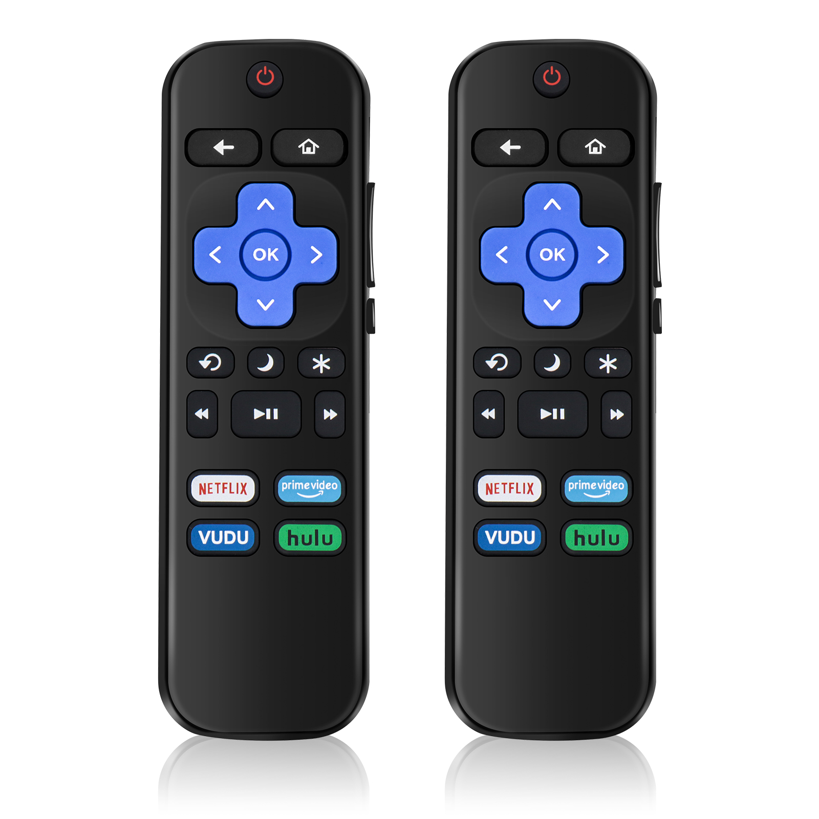 thumbnail video image 2 of 2 PCS Replacement Remote Control Only for Roku TV, Suitable for TCL Roku/Onn Roku/Insignia Roku/Hisense Roku/Sharp Roku/Element Roku TVs (Not for Roku Stick and Box), 2 of 6