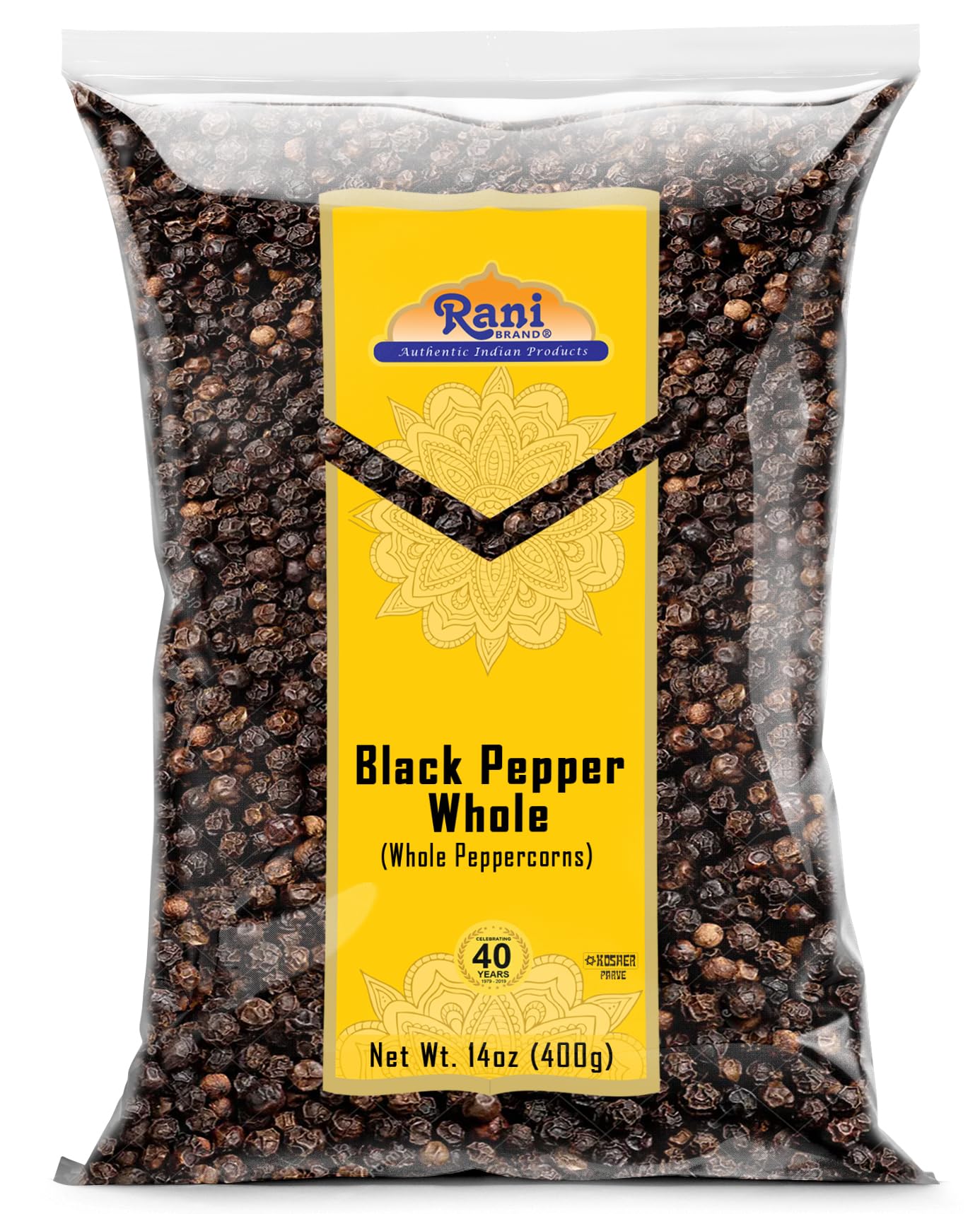 thumbnail video image 2 of Rani Black Pepper Whole (Peppercorns), Premium MG-1 Grade 14oz (400g) ~ Gluten Friendly | Non-GMO | Kosher | Natural | Perfect size for Grinders!, 2 of 9