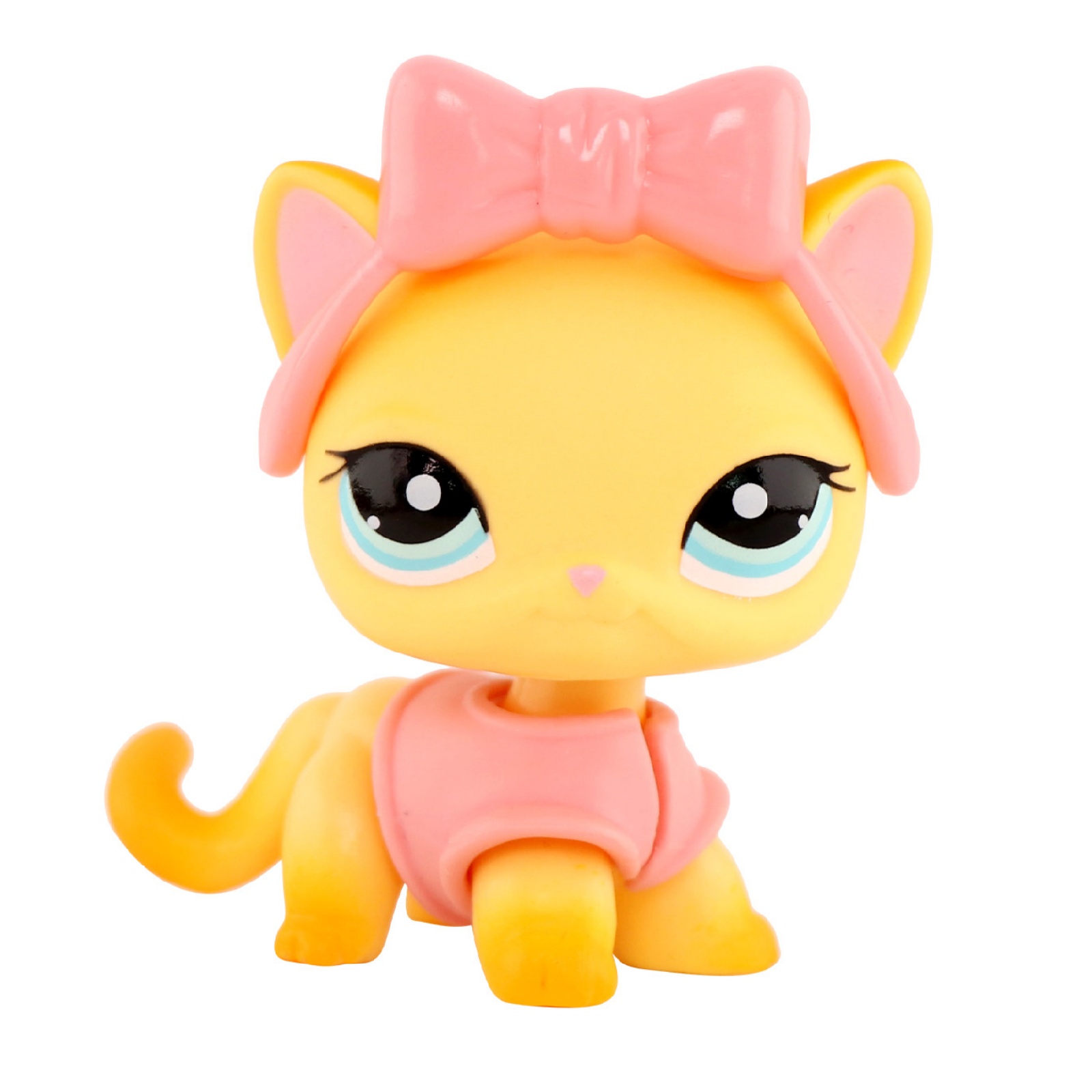 thumbnail video image 2 of Minilps Pet Toy Short Hair Cat #3573,Collectible Mini Toy Figurines,Love Heart Beard Cat, 2 of 8